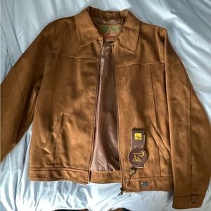Suede Brown Leather Jacket